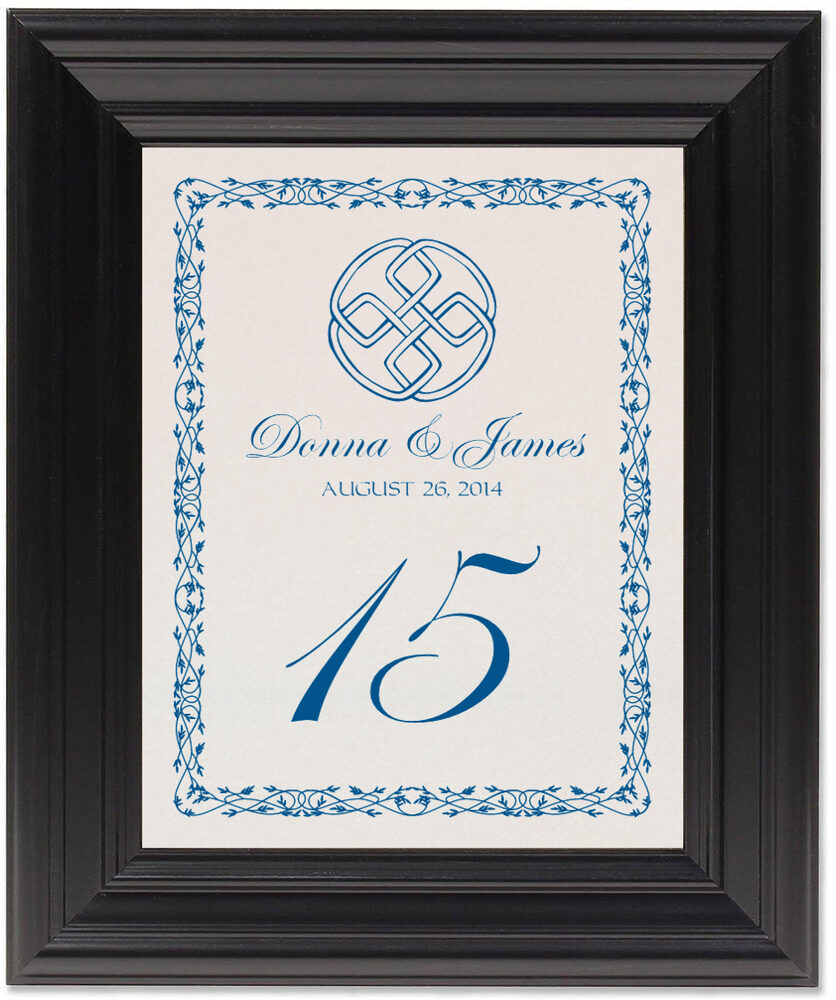 Framed Photograph of Celtic Cross 08 Table Numbers