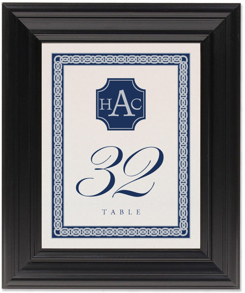 Framed Photograph of Dauphin Monogram 02 Table Numbers
