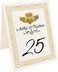 Photograph of Tented Gold Claddagh Table Numbers