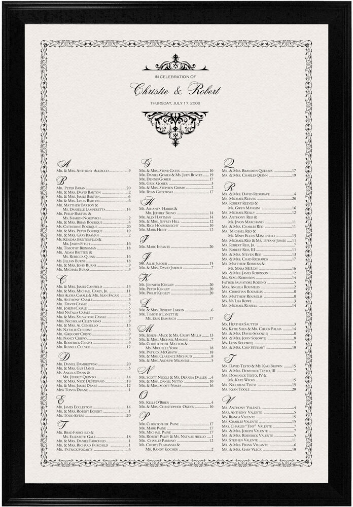 Photograph of Abbey Cocktail Seating Charts