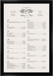Photograph of Curly Sue Seating Charts