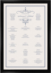 Photograph of Flourish Monogram 02B Seating Charts