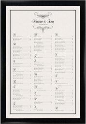 Photograph of Flourish Monogram 08 Seating Charts