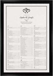 Photograph of Linked Hearts Seating Charts