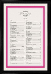 Photograph of Pretty in Pink Seating Charts