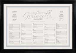 Photograph of Zapfino and Imperial Seating Charts