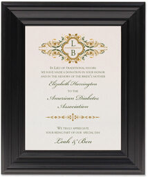 Framed Photograph of Eden Donation Cards