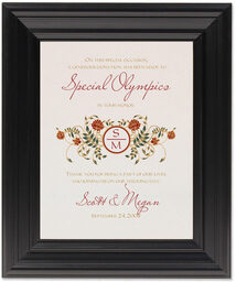 Framed Photograph of Shadi Donation Cards