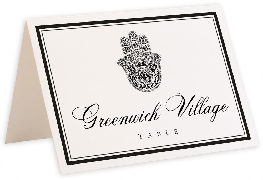 Photograph of Tented Hand of Miriam Table Names