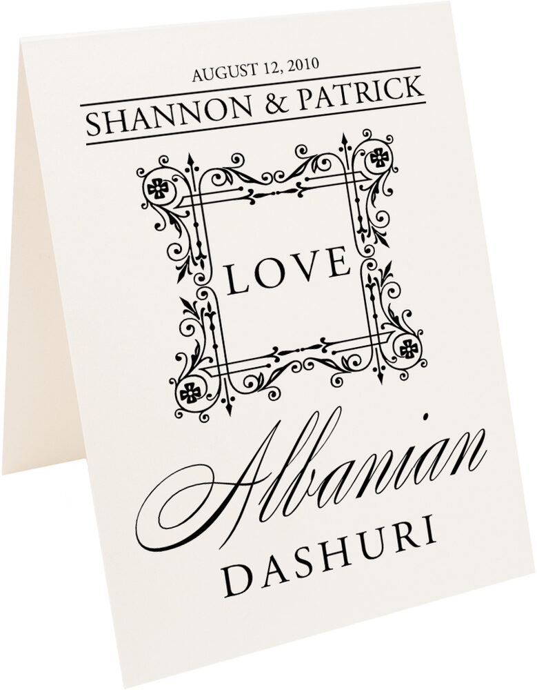 Photograph of Tented Love in Languages Table Names