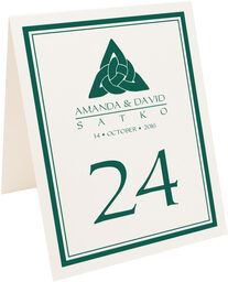 Photograph of Tented Triquetra 01 Table Numbers