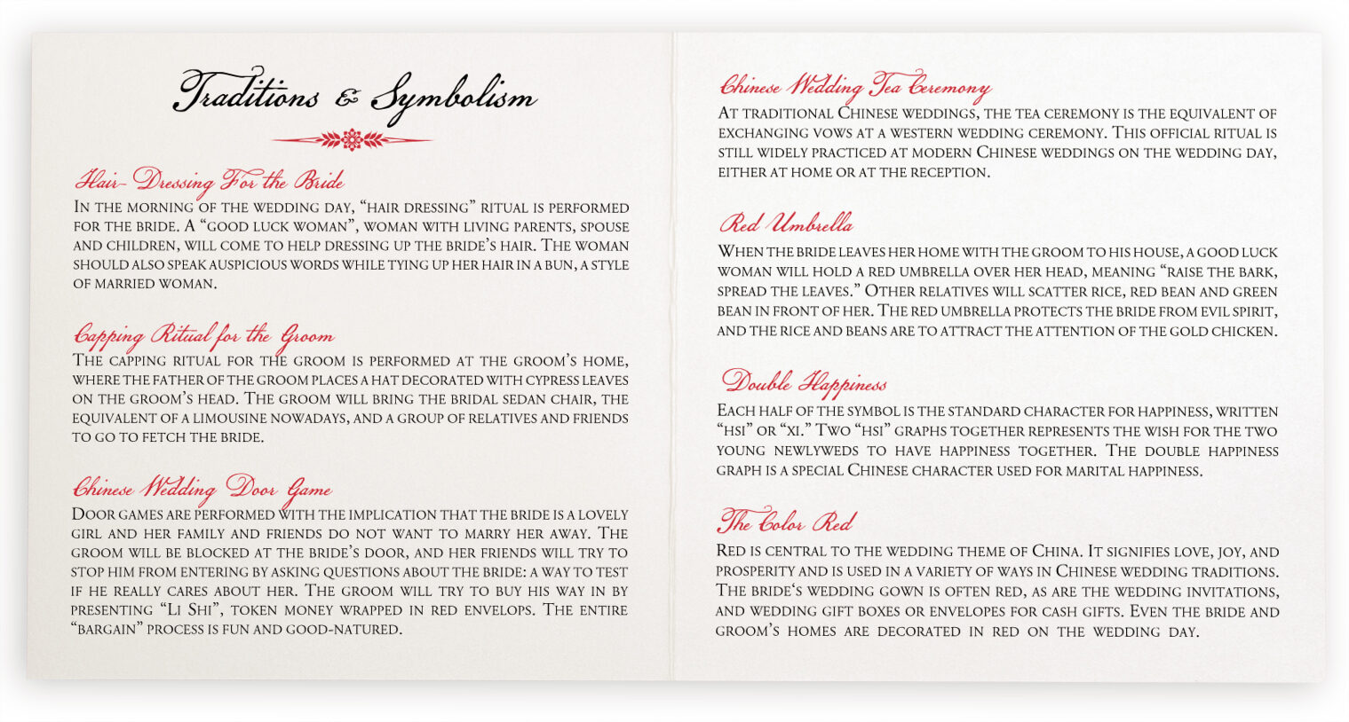 Red Chinese Double Happiness And Phoenix Wedding And Ceremony