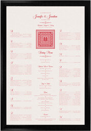 Photograph of Double Happiness Orient Pattern Seating Charts