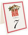 Photograph of Tented Happy Birds Table Numbers