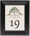 Framed Photograph of Ocean Garden Table Numbers