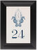 Framed Photograph of Paisley Seahorse Monogram Table Numbers
