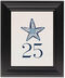 Framed Photograph of Paisley Starfish Table Numbers