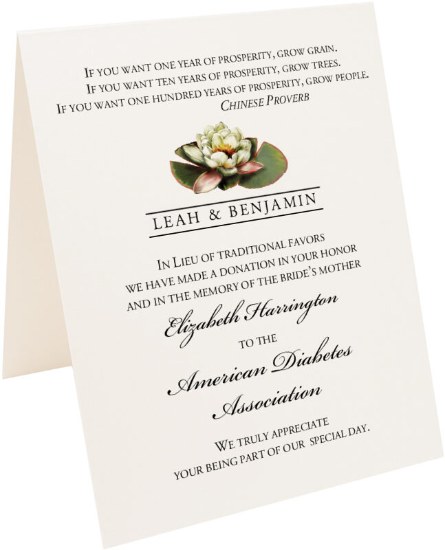 Photograph of Tented Flower & Verse Assortment Donation Cards