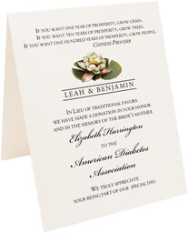 Photograph of Tented Flower & Verse Assortment Donation Cards