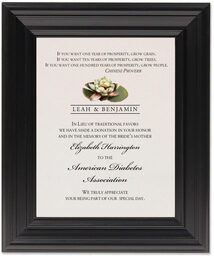 Framed Photograph of Flower & Verse Assortment Donation Cards