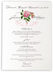 Photograph of Pink Tea Rose Wedding Menus