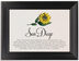 Framed Photograph of Sunflower Memorabilia Cards