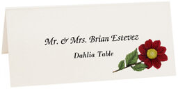 Photograph of Tented Dahlia Place Cards
