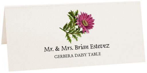 Photograph of Tented Gerbera Daisy Place Cards
