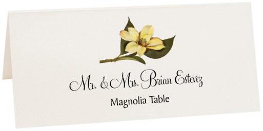 Photograph of Tented Magnolia Place Cards