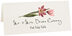 Photograph of Tented Pink Tulip Place Cards