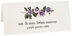 Photograph of Tented Purple Pansies Place Cards