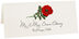 Photograph of Tented Red Poppy Place Cards