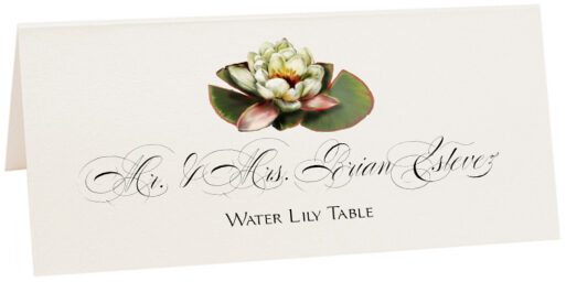 Photograph of Tented Water Lily Place Cards