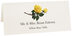 Photograph of Tented Yellow Rose Place Cards