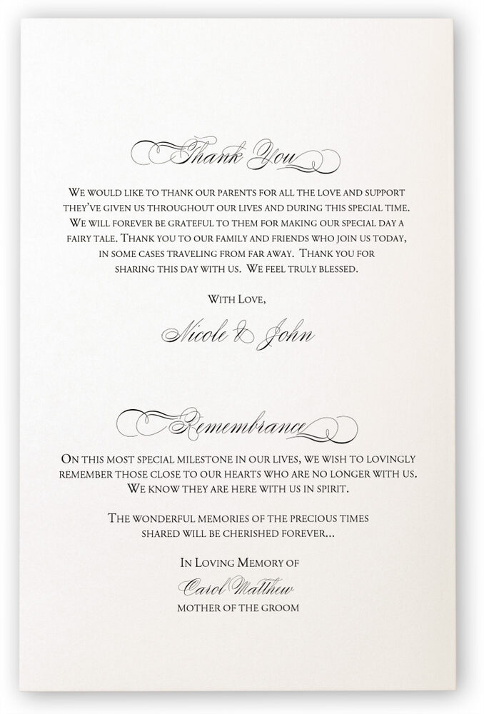 Photograph of Calla Lily Swirl 02 Wedding Programs