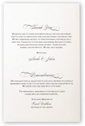 Photograph of Calla Lily Swirl 02 Wedding Programs