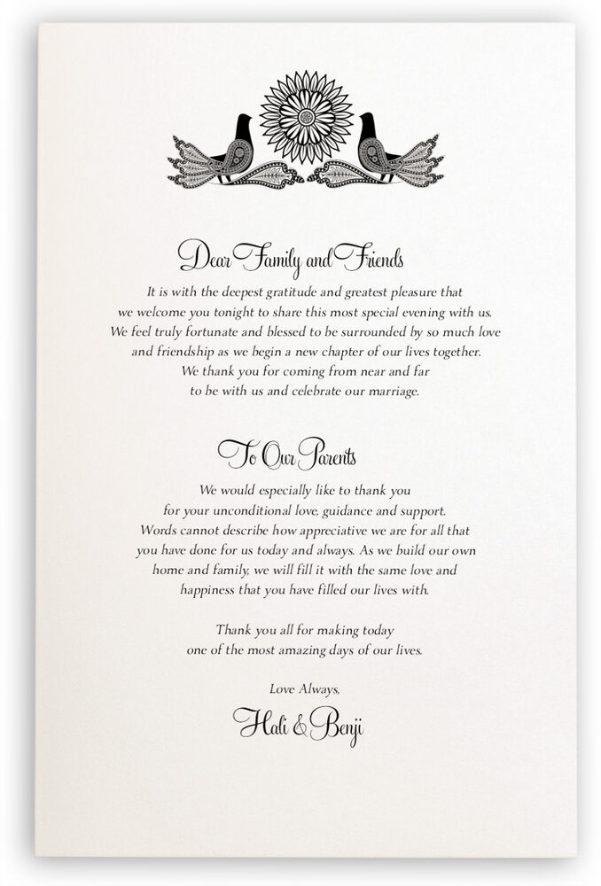 Photograph of Love Dove Wedding Programs