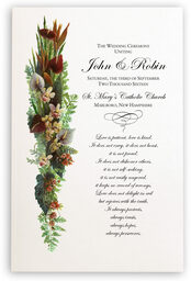 Photograph of Orchid Cascade Wedding Programs