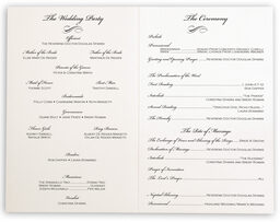 Photograph of Rose Garden Wedding Programs