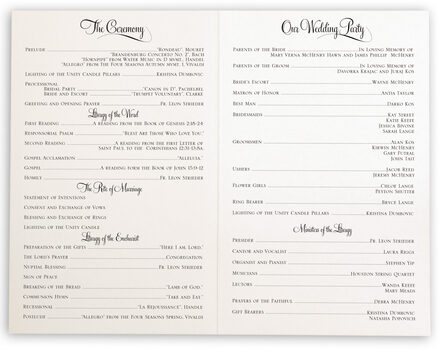 Sunflower Wedding Program Create Ceremony Programs Church