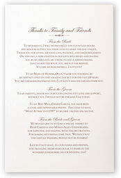 Photograph of Tropical Flowers Cascade Wedding Programs