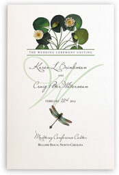 Photograph of Water Lily Patch Wedding Programs