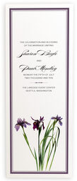 Photograph of Wispy Iris Wedding Programs