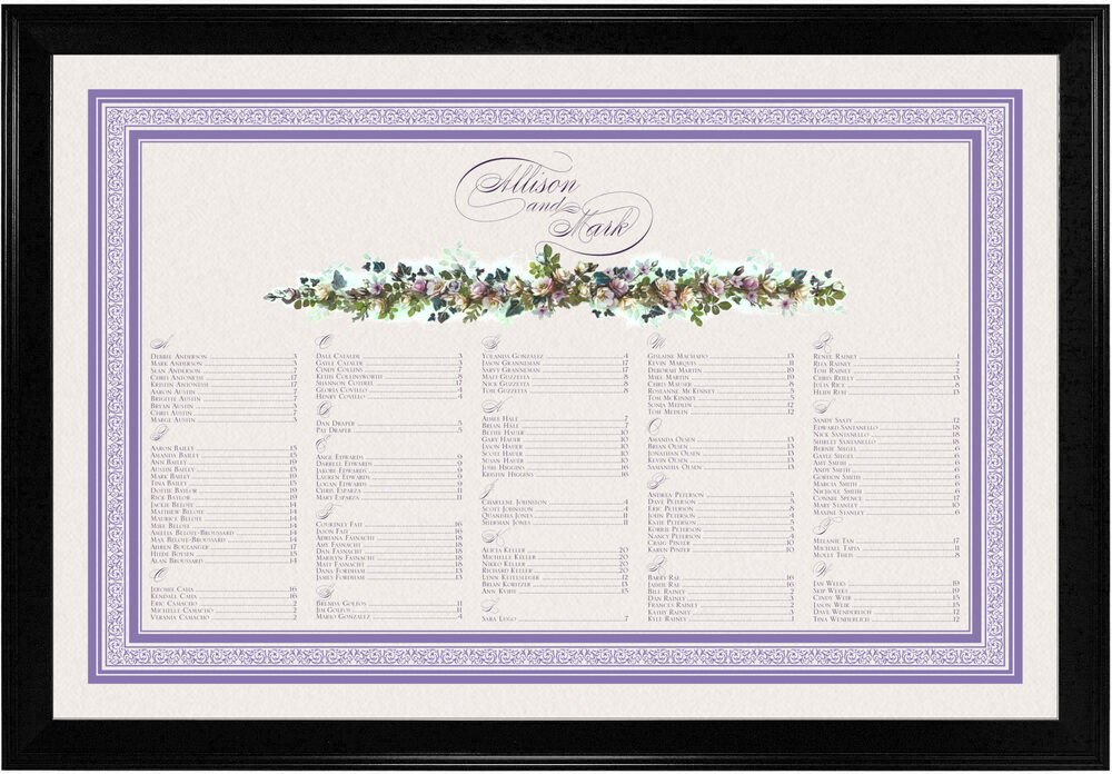 Photograph of Lavenders Cascade Seating Charts
