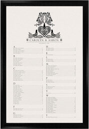 Photograph of Love Dove Seating Charts