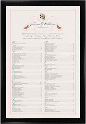 Photograph of Pink Tea Rose Seating Charts