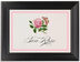 Framed Photograph of Pink Tea Rose Table Names