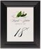 Framed Photograph of Calla Lily Swirl Table Numbers