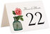 Photograph of Tented Mason Jar Flowers Table Numbers