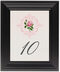 Framed Photograph of Pink Tea Rose Table Numbers